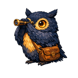 A Moonling scout with a spyglass